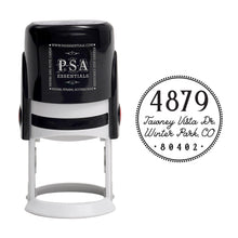 Round PSA Essentials Personalized Self-Inking Return Address Stamp
