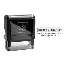 Rectangle PSA Essentials Personalized Self-Inking Return Address Stamp Black