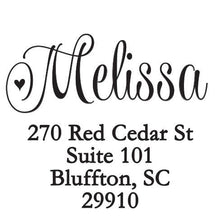Melissa Personalized Self-inking Round Return Address Design