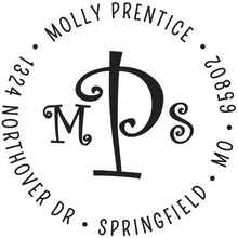 Molly Personalized Self-inking Round Return Address Design
