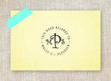 Molly Personalized Self-inking Round Return Address Design on paper