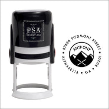 Round PSA Essentials Personalized Self-Inking Return Address Stamp