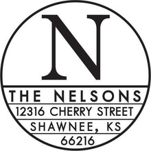 Nelson Personalized Self-inking Round Return Address Design on Envelope