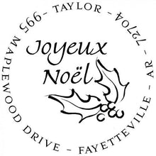 Noel Personalized Self-inking Round Return Address Design