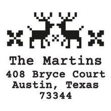 Nordic Personalized Self-inking Round Return Address Design 