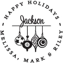 Ornaments Personalized Self-inking Round Return Address Design on Envelope