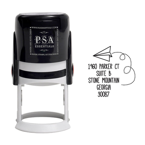 Round PSA Essentials Personalized Self-Inking Return Address Stamp