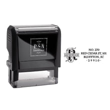 Rectangle PSA Essentials Personalized Self-Inking Return Address Stamp Black