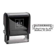 Rectangle PSA Essentials Personalized Self-Inking Return Address Stamp Black