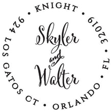 Skyler Personalized Self-inking Round Return Address Stamp 