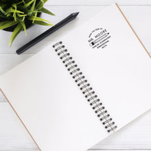 Pencil Personalized Self-inking Round Return Address Stamp on Note Pad