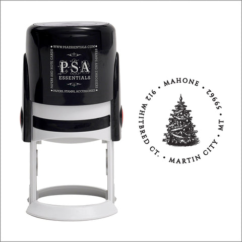 Round PSA Essentials Personalized Self-Inking Return Address Stamp