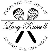 Whisks Round Personalized Kitchen Craft Stamp